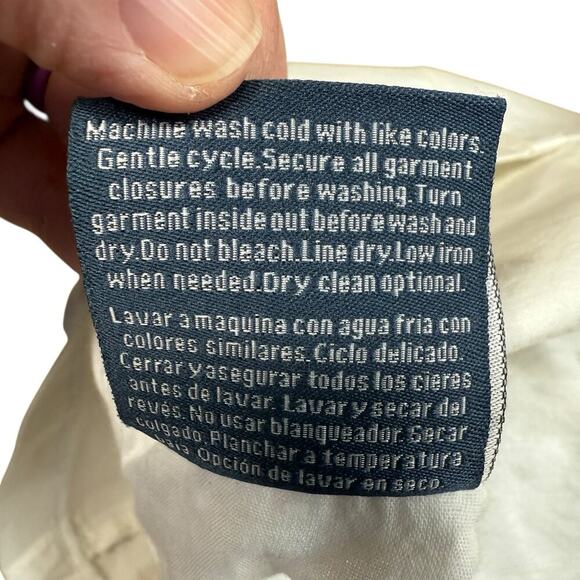 ModCloth A Spring Fling Button Down A-Line Skirt Marshmallow Bliss Small Boho - Picture 5 of 7